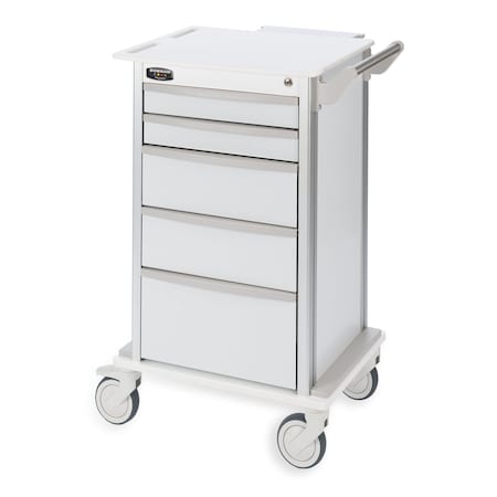 Bowman Dispensers Wheeled 5-Drawer Storage Cart W/ 5" Casters CT203-0000